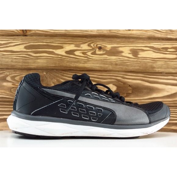 PUMA Women Sz 8 M Black Lace Up Running Mesh Shoe - Picture 4 of 8